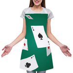 Falling Poker Cards Print Adjustable Apron