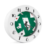 Falling Poker Cards Print Alarm Clock