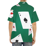 Falling Poker Cards Print Aloha Shirt