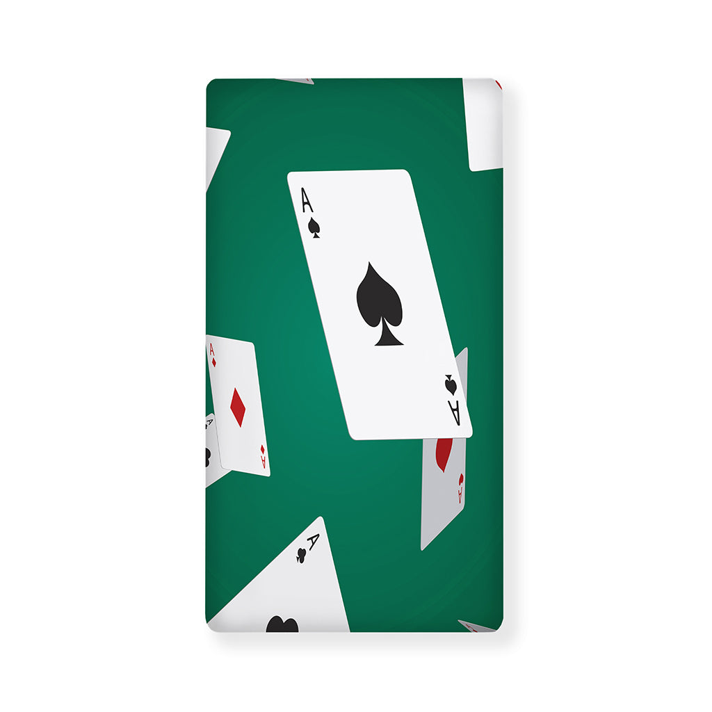 Falling Poker Cards Print Baby Crib Sheet