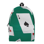 Falling Poker Cards Print Backpack