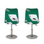 Falling Poker Cards Print Bar Stool Covers