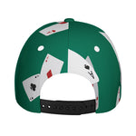 Falling Poker Cards Print Baseball Cap