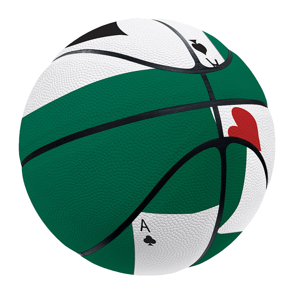 Falling Poker Cards Print Basketball