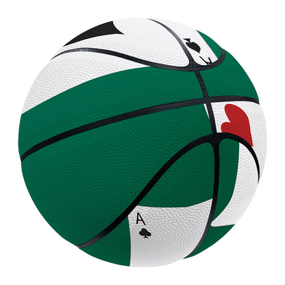 Falling Poker Cards Print Basketball