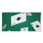 Falling Poker Cards Print Beach Towel