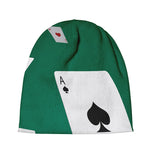 Falling Poker Cards Print Beanie