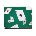 Falling Poker Cards Print Bifold Wallet