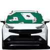 Falling Poker Cards Print Car Windshield Snow Cover