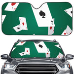 Falling Poker Cards Print Car Windshield Sun Shade