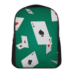 Falling Poker Cards Print Casual Backpack