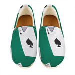 Falling Poker Cards Print Casual Shoes
