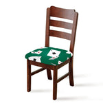 Falling Poker Cards Print Chair Cushion Cover