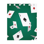 Falling Poker Cards Print Curtain
