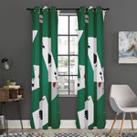 Falling Poker Cards Print Curtain
