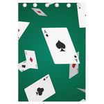 Falling Poker Cards Print Curtain