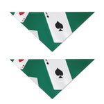 Falling Poker Cards Print Dog Bandana