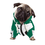 Falling Poker Cards Print Dog Zip Up Hoodie