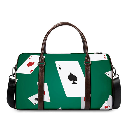 Falling Poker Cards Print Duffle Bag