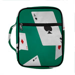 Falling Poker Cards Print Front Pocket Bible Bag