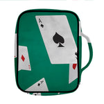 Falling Poker Cards Print Front Pocket Bible Bag