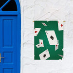 Falling Poker Cards Print Garden Flag