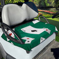 Falling Poker Cards Print Golf Cart Seat Cover