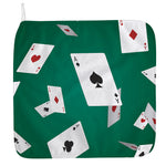 Falling Poker Cards Print Hand Towel