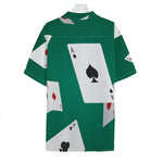 Falling Poker Cards Print Hawaiian Shirt