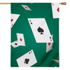 Falling Poker Cards Print House Flag