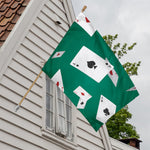 Falling Poker Cards Print House Flag