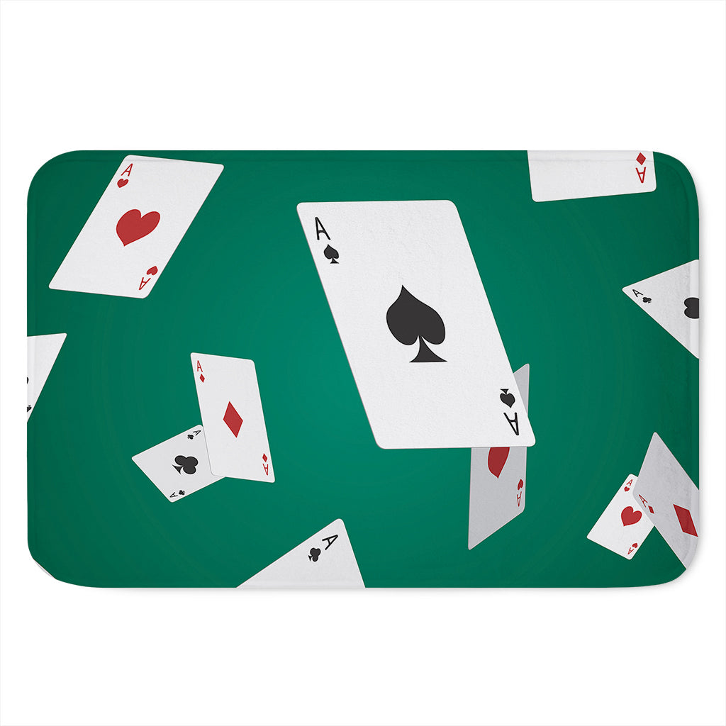 Falling Poker Cards Print Indoor Door Mat