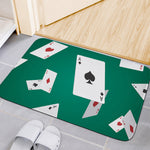 Falling Poker Cards Print Indoor Door Mat