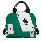 Falling Poker Cards Print Insulated Lunch Bag
