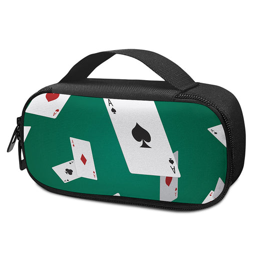 Falling Poker Cards Print Insulin Cooler Travel Case