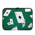 Falling Poker Cards Print Laptop Sleeve