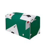 Falling Poker Cards Print Leather Tissue Box Cover
