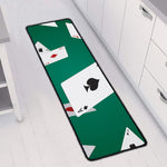 Falling Poker Cards Print Long Kitchen Mat