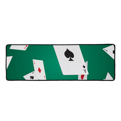 Falling Poker Cards Print Long Kitchen Mat