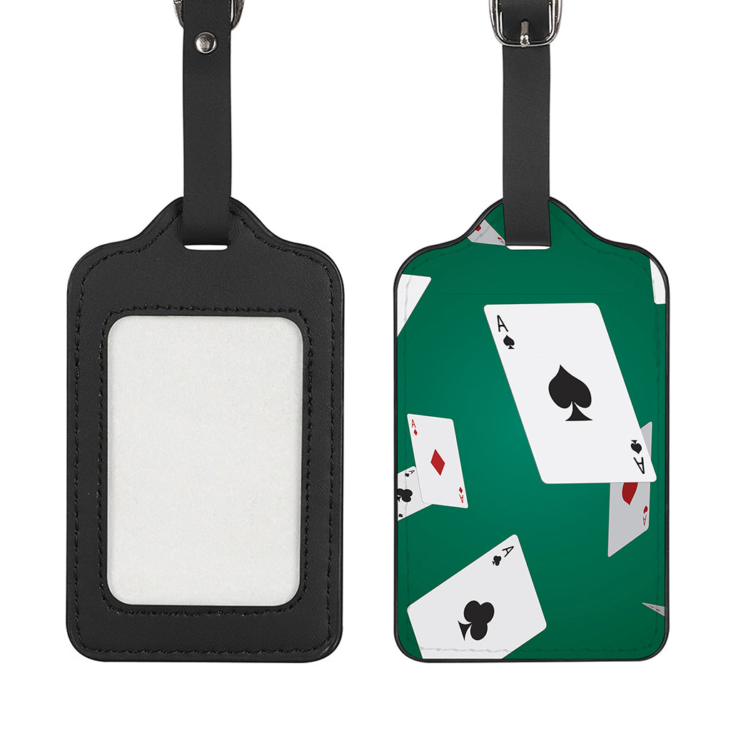 Falling Poker Cards Print Luggage Tag