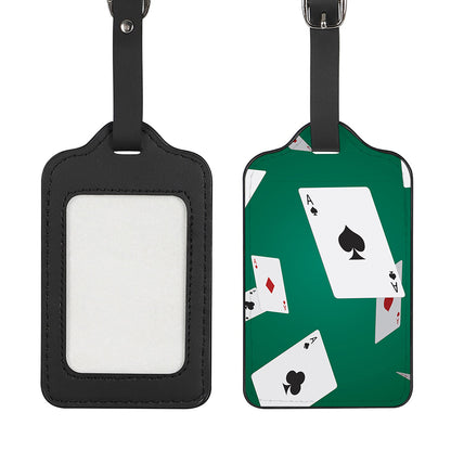 Falling Poker Cards Print Luggage Tag