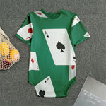 Falling Poker Cards Print Men's Bodysuit