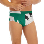 Falling Poker Cards Print Men's Briefs