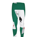 Falling Poker Cards Print Men's Leggings