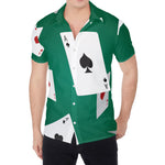 Falling Poker Cards Print Men's Shirt