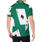 Falling Poker Cards Print Men's Shirt