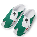 Falling Poker Cards Print Mesh Casual Shoes