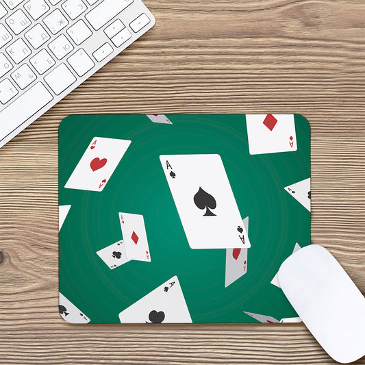 Falling Poker Cards Print Mouse Pad