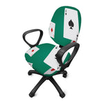 Falling Poker Cards Print Office Chair Cover