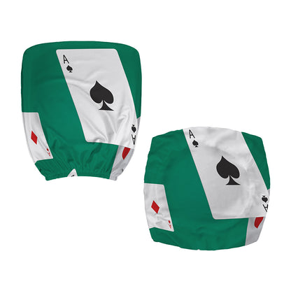 Falling Poker Cards Print Office Chair Cover